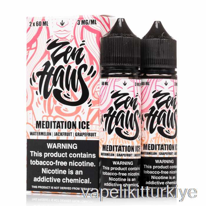 Vape Likit Meditasyon Buz - Zen Haus - 120ml 6mg